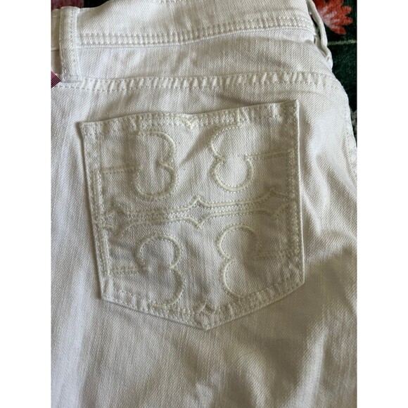 White Tory Burch jeans 29/42 woman’s bootcut - Picture 8 of 10